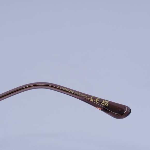 Tom Ford FT1250-K 33B Sunglasses Gold Square Frame, Smoke Gradient Lenses - Picture 6 of 10